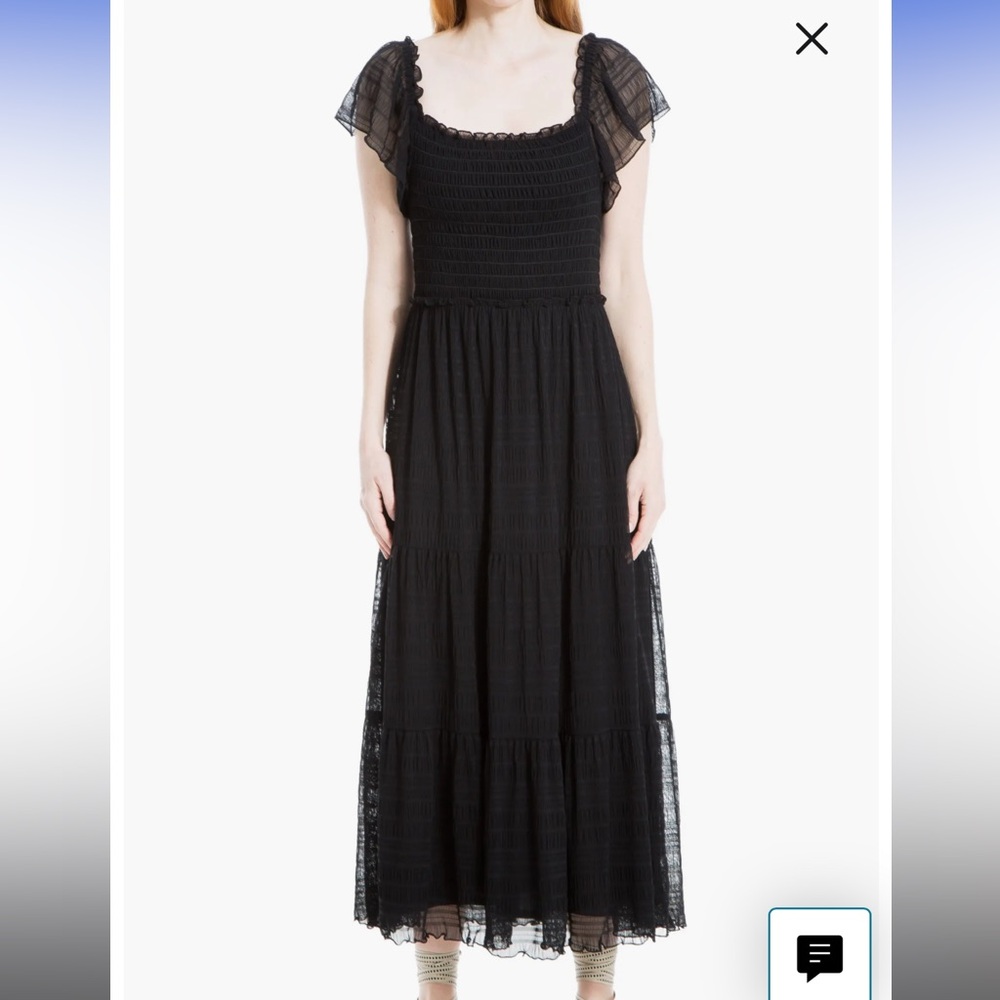 Mesh Smocked Midi Dress
MAX STUDIO